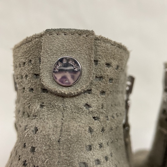 Rag and Bone Margot Boot Perforated Leather Suede Dual Side Zipper Ankle Booties - Picture 5 of 16